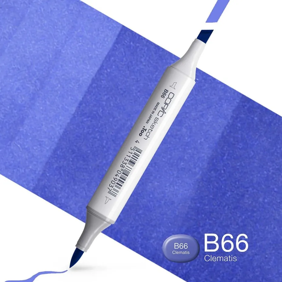 Copic Marker Sketch – B66 Clematis