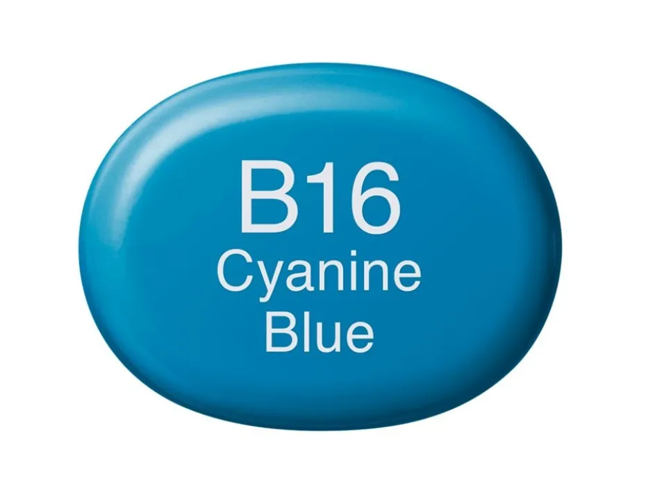 Copic Marker Sketch – B16 Cyanine Blue