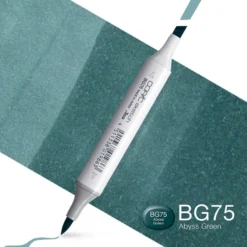 Copic Marker Sketch – BG75 Abyss Green