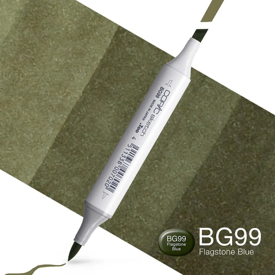 Copic Marker Sketch – BG99 Flagstone Blue