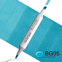 Copic Marker Sketch – BG05 Holiday Blue