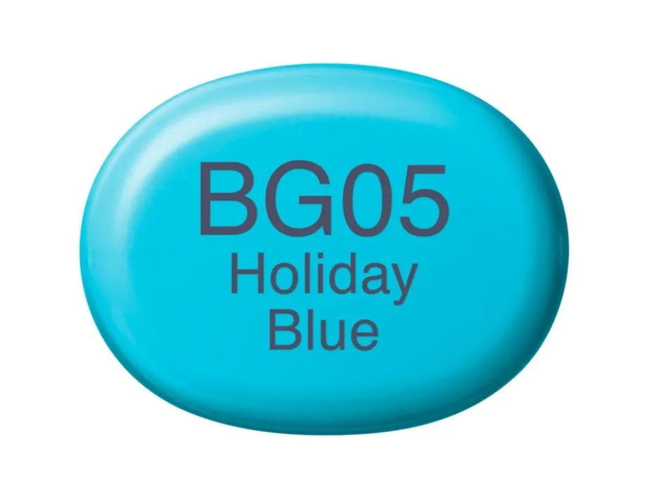 Copic Marker Sketch – BG05 Holiday Blue