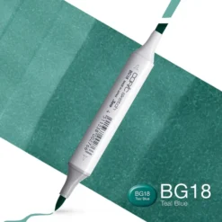 Copic Marker Sketch – BG18 Teal Blue
