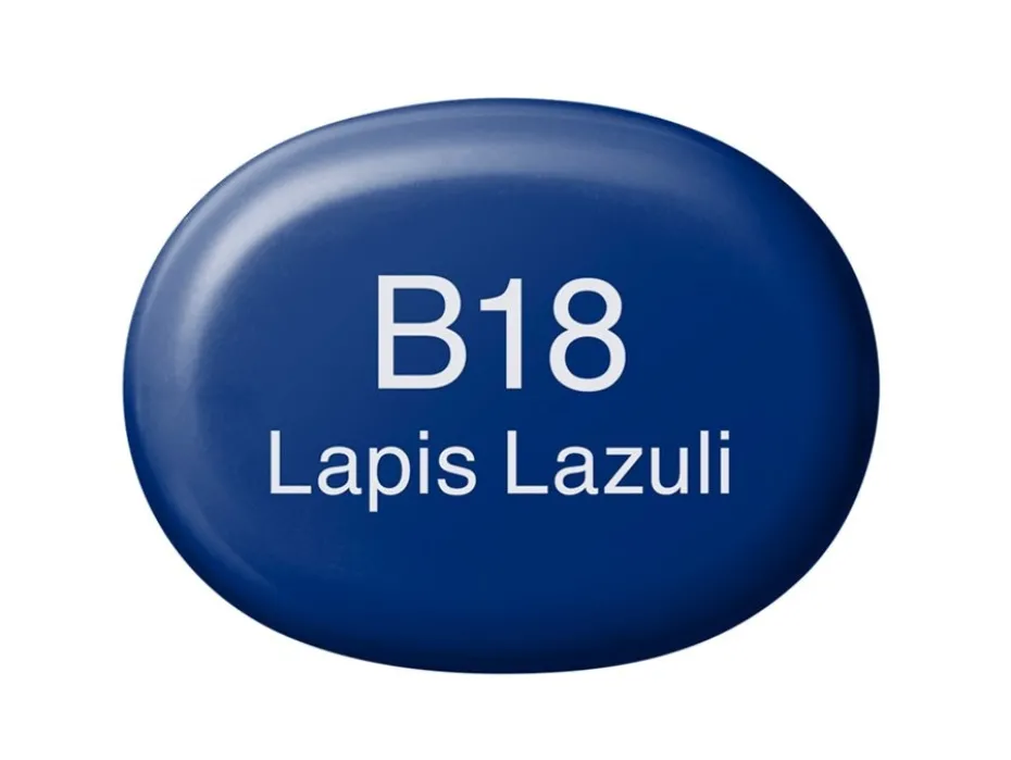 Copic Marker Sketch – B18 Lapis Lazuli