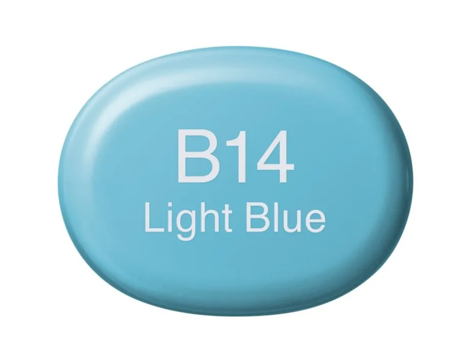 Copic Marker Sketch – B14 Light Blue
