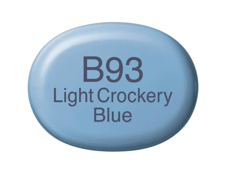 Copic Marker Sketch – B93 Light Crockery Blue