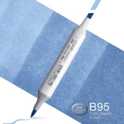 Copic Marker Sketch – B95 Light Grayish Cobalt