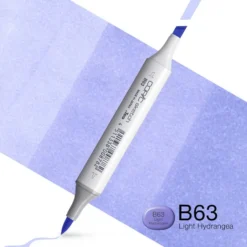 Copic Marker Sketch – B63 Light Hydrangea