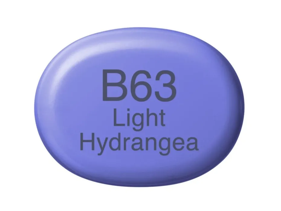 Copic Marker Sketch – B63 Light Hydrangea