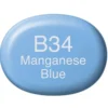 Copic Marker Sketch – B34 Manganese Blue