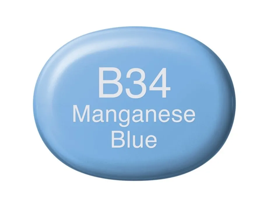 Copic Marker Sketch – B34 Manganese Blue