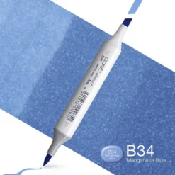 Copic Marker Sketch – B34 Manganese Blue
