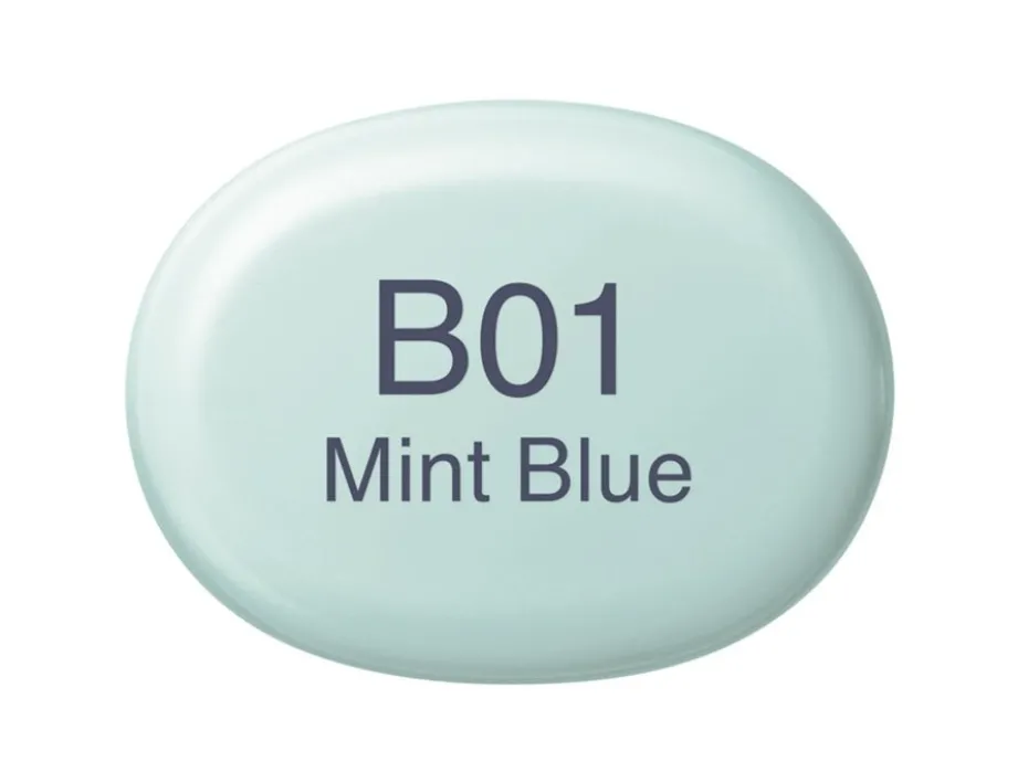 Copic Marker Sketch – B01 Mint Blue