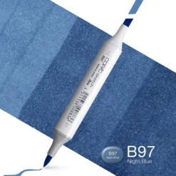 Copic Marker Sketch – B97 Night Blue