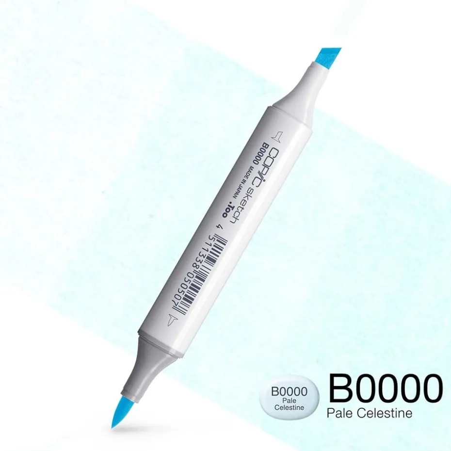 Copic Marker Sketch – B0000 Pale Celestine