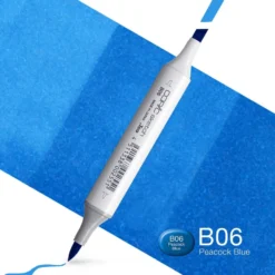 Copic Marker Sketch – B06 Peacock Blue