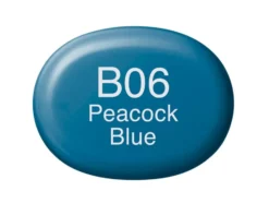 Copic Marker Sketch – B06 Peacock Blue