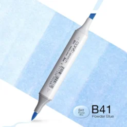 Copic Marker Sketch – B41 Powder Blue
