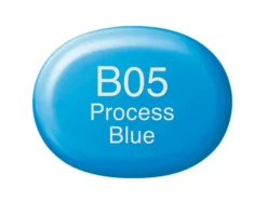 Copic Marker Sketch – B05 Process Blue