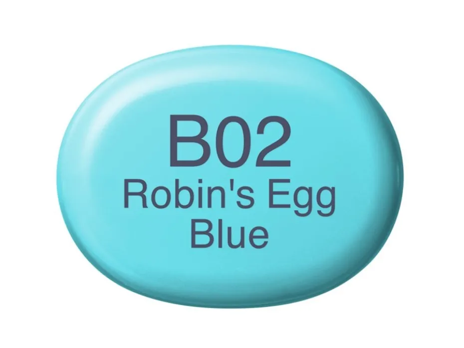 Copic Marker Sketch – B02 Robin’s Egg Blue