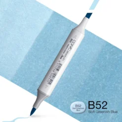 Copic Marker Sketch – B52 Soft Greenish Blue