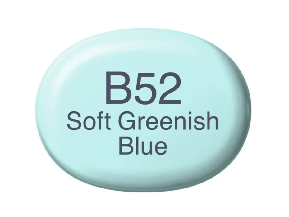 Copic Marker Sketch – B52 Soft Greenish Blue