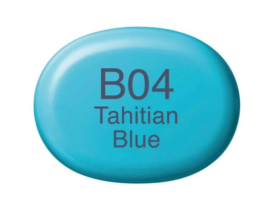 Copic Marker Sketch – B04 Tahitian Blue