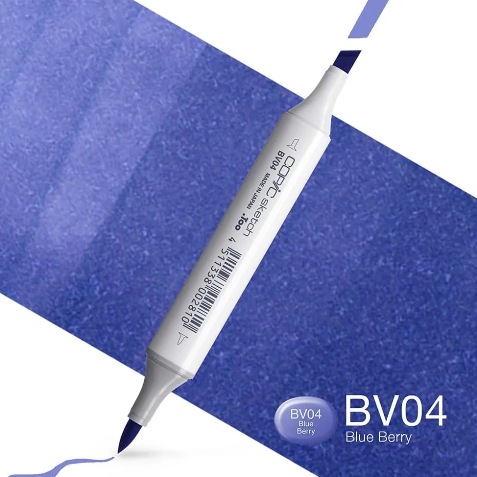 Copic Marker Sketch – BV04 Blue Berry
