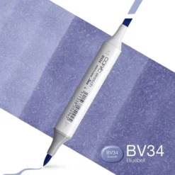Copic Marker Sketch – BV34 Bluebell