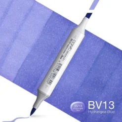 Copic Marker Sketch – BV13 Hydrangea Blue