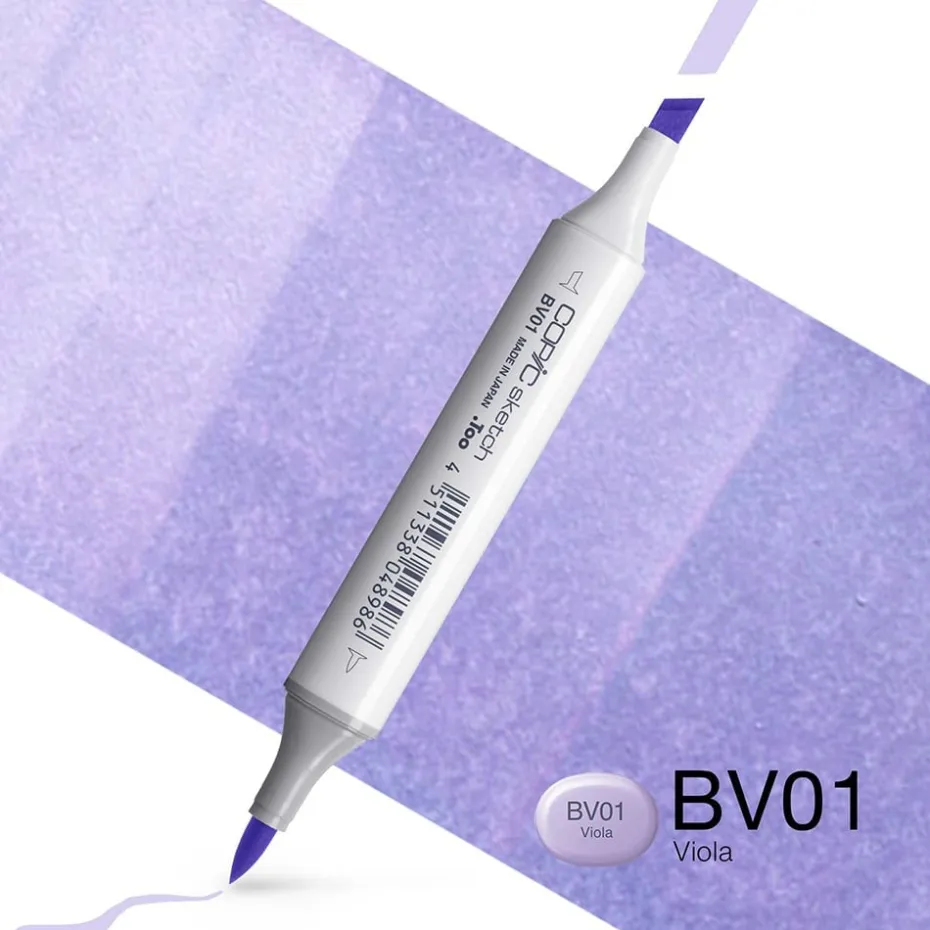 Copic Marker Sketch – BV01 Viola