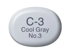 Copic Marker Sketch – C3 Cool Gray No.3