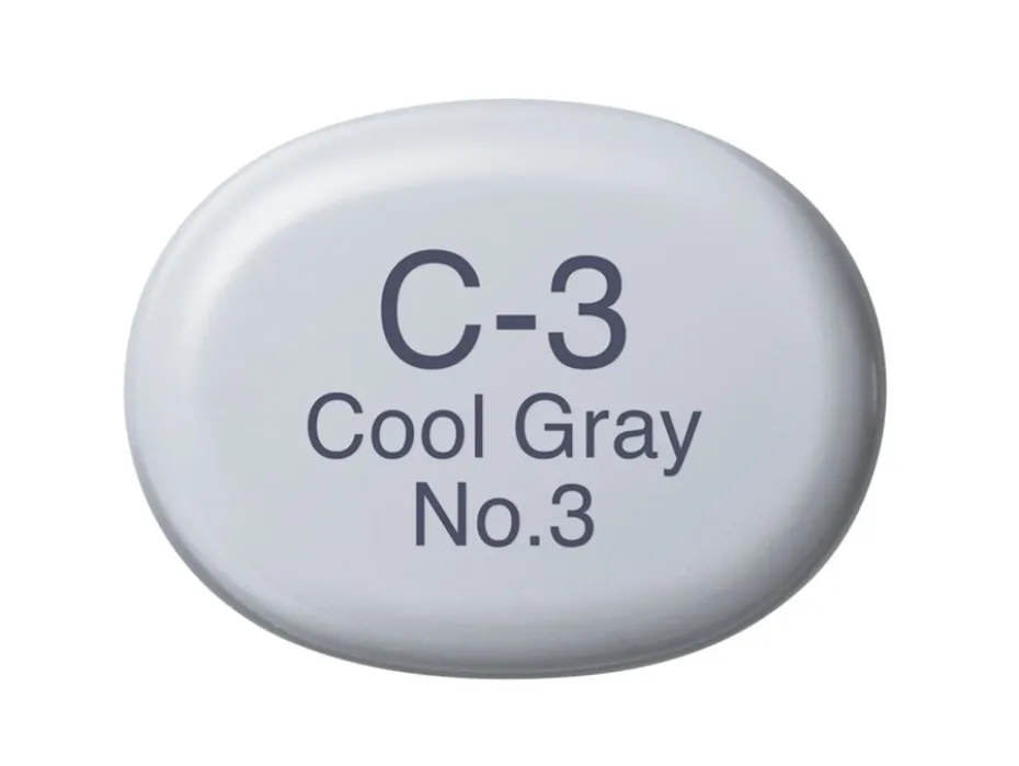 Copic Marker Sketch – C3 Cool Gray No.3