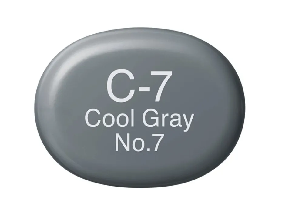 Copic Marker Sketch – C7 Cool Gray No.7