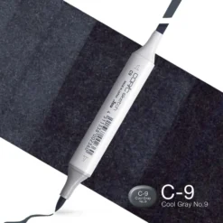 Copic Marker Sketch – C9 Cool Gray No.9