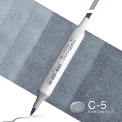 Copic Marker Sketch – C5 Cool Gray No.5