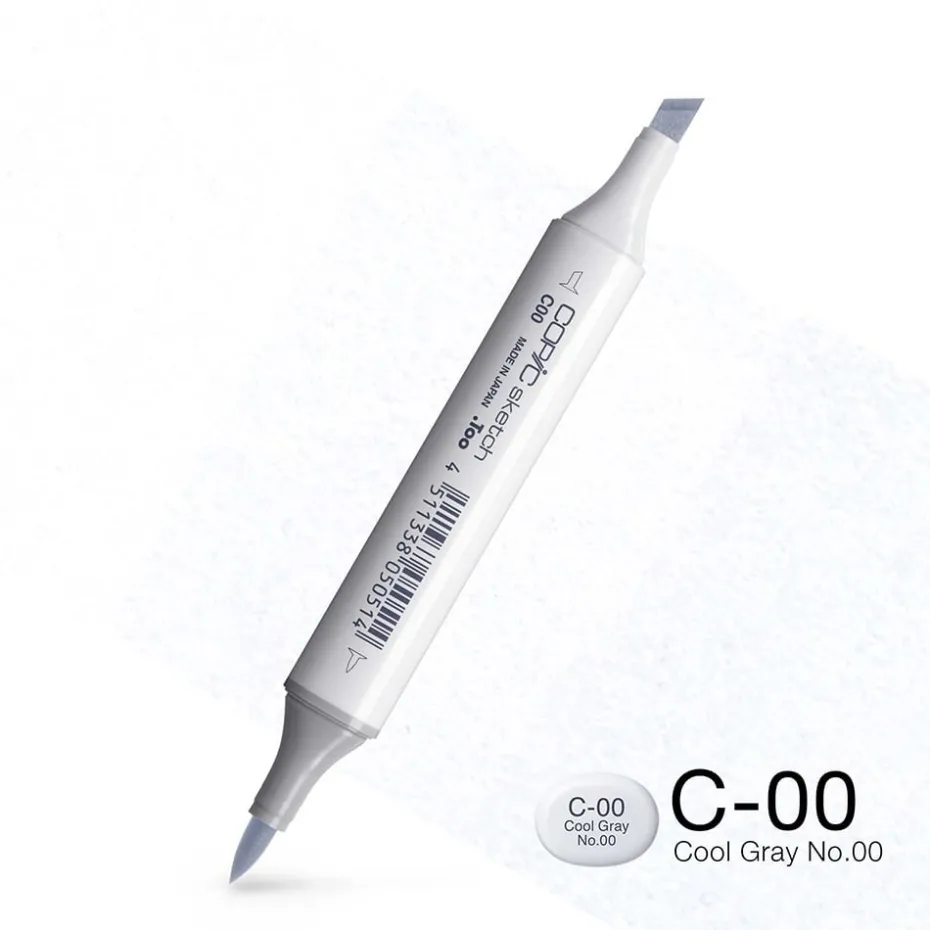 Copic Marker Sketch – C00 Cool Gray No.00