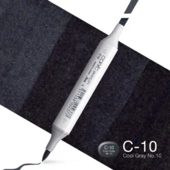 Copic Marker Sketch – C10 Cool Gray No.10