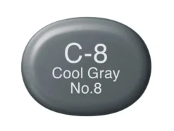 Copic Marker Sketch – C8 Cool Gray No.8