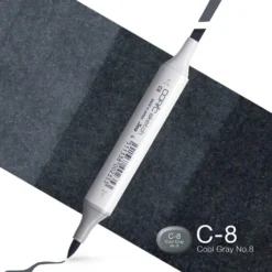 Copic Marker Sketch – C8 Cool Gray No.8