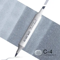 Copic Marker Sketch – C4 Cool Gray No.4