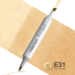 Copic Marker Sketch – E31 Brick Beige