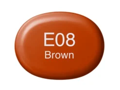 Copic Marker Sketch – E08 Brown