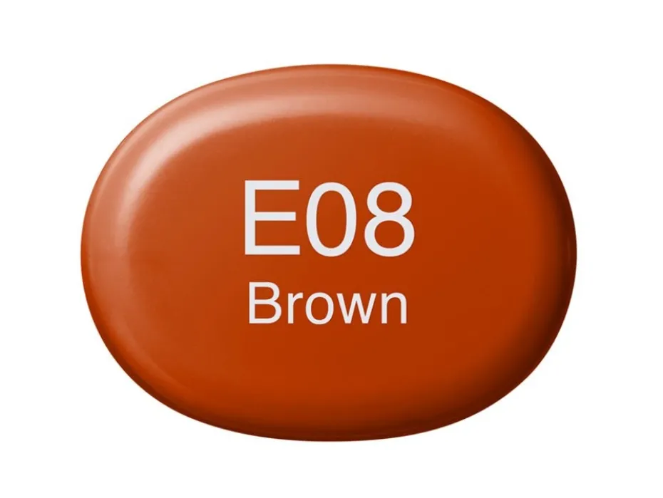 Copic Marker Sketch – E08 Brown