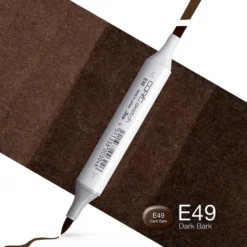 Copic Marker Sketch – E49 Dark Bark