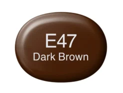 Copic Marker Sketch – E47 Dark Brown