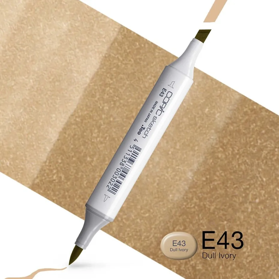 Copic Marker Sketch – E43 Dull Ivory