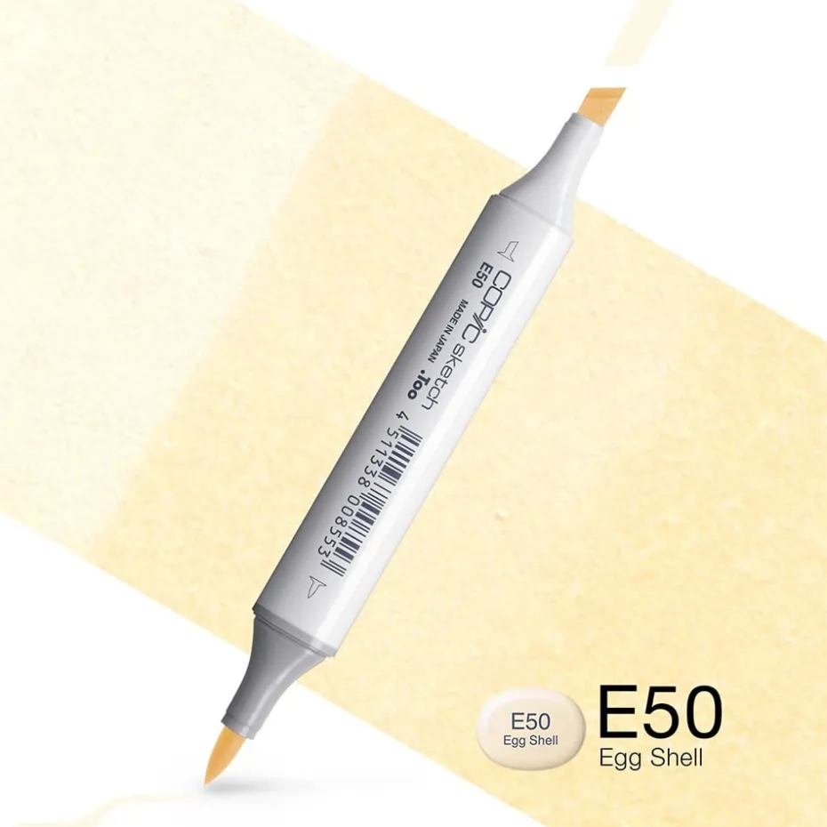 Copic Marker Sketch – E50 Egg Shell