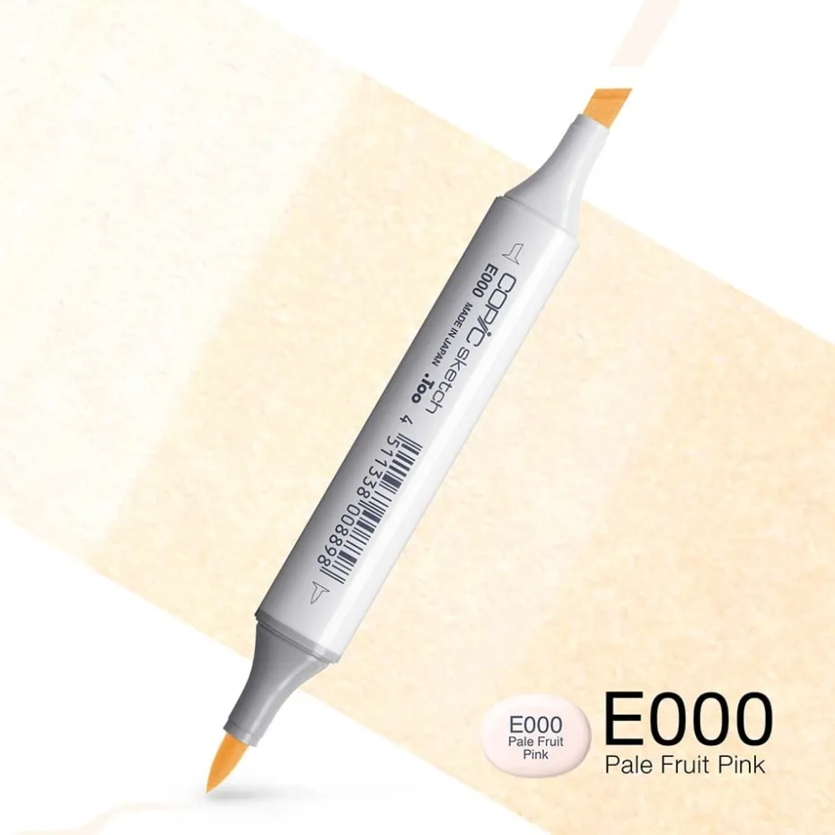 Copic Marker Sketch – E000 Pale Fruit Pink