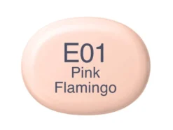Copic Marker Sketch – E01 Pink Flamingo